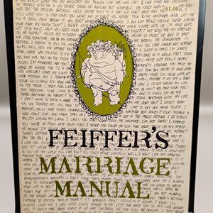 Feiffer's Marriage Manual paperback cartoonist Jules Feiffer First Printing 1967